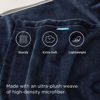 Picture of Bedsure Fleece Bed Blankets Full Size Navy - Soft Lightweight Plush Fuzzy Cozy Luxury Blanket Microfiber, 84x90 inches