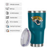 Picture of FOCO Jacksonville Jaguars NFL Team Logo 30 oz Tumbler - Teal