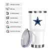 Picture of FOCO Dallas Cowboys NFL Team Logo 30 oz Tumbler - White