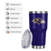Picture of FOCO Baltimore Ravens NFL Team Logo 30 oz Tumbler - Purple