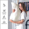 Picture of Mulberry Silk Pillow Cases Standard Size Silk Pillowcase with Zipper Soft Breathable Smooth Cooling Satin Silk Pillow Covers for Sleeping for Hair and Skin (Beige,20"X 26",1Pcs)