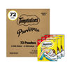 Picture of Temptations Creamy Puree with Chicken, Salmon, and Tuna Squeezable Lickable Wet Cat Treat Variety Pack, 0.42 oz. Tubes, 3 Packs of 24 (72 Total)
