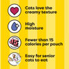 Picture of Temptations Creamy Puree with Chicken, Salmon, and Tuna Squeezable Lickable Wet Cat Treat Variety Pack, 0.42 oz. Tubes, 3 Packs of 24 (72 Total)