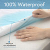 Picture of RV Short Queen Terry Mattress Protector Waterproof for 75''×60'' up to14'' Depth, Ultra Soft & Breathable Smooth Top Fitted Mattress Cover Skin-Friendly Machine Washable Mattress Protector