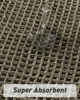 Picture of AMOAMI Upgraded Waffle Bath Mat, Super Absorbent Non Slip Bath Mats for Bathroom Floor, Machine Washable Bathroom Rugs with Tassels, Rubber Backed Bathroom Mats, Ultra Soft, 20" x 32", Green
