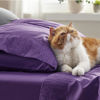 Picture of Bedsure Twin XL Sheet Sets Dorm Bedding - Soft Extra Long Twin Bed Sheets, 3 Pieces Hotel Luxury Purple Sheets Twin XL, Easy Care Microfiber Sheet Set