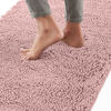 Picture of Gorilla Grip Bath Rug 24x17, Thick Soft Absorbent Chenille, Rubber Backing Quick Dry Microfiber Mats, Machine Washable Rugs for Shower Floor, Bathroom Runner Bathmat Accessories Decor, Dusty Rose