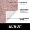 Picture of Gorilla Grip Bath Rug 24x17, Thick Soft Absorbent Chenille, Rubber Backing Quick Dry Microfiber Mats, Machine Washable Rugs for Shower Floor, Bathroom Runner Bathmat Accessories Decor, Dusty Rose