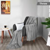 Picture of Utopia Bedding Fleece Blanket Throw Size Ash Grey 300GSM Luxury Fuzzy Soft Anti-Static Microfiber Bed Blanket (60x50 Inches)
