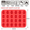 Picture of CAKETIME Silicone Muffin Pan Mini 24 Cups Cupcake Pan, Nonstick Food Grade Silicone Baking Pan 1 Pack