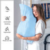 Picture of Mulberry Silk Pillow Cases Standard Size Silk Pillowcase with Zipper Soft Breathable Smooth Cooling Satin Silk Pillow Covers for Sleeping for Hair and Skin (Sky Blue,20"X 26",1Pcs)