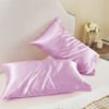 Picture of BEDELITE Satin Pillowcase for Hair and Skin, King Pillow Cases Set of 2 Pack, Super Soft Silky Pink Pillow Case with Envelope Closure (20x40 Inches)
