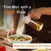 Picture of TrendPlain 16oz/470ml Olive Oil Sprayer for Cooking - 2 in 1 Olive Oil Dispenser for Kitchen Gadgets, Air Fryer, Salad, and BBQ - Peach