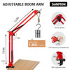 Picture of SUNMON Hyper x QuadCast Boom Arm - Upgraded Red Boom Arm for HyperX QuadCast with QuadCast Windscreen, Sound Insulation and Noise Reduction, HyperX QuadCast Microphone Arm with 3/8" to 5/8" Adapter
