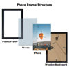 Picture of JCJMY 4x5 Picture Frame Black for Wall Hanging or Tabletop, Wall Mounting Horizontally or Vertically, 4 x 5 Wall Gallery Poster Photo Frame with Shatter Resistant Plexiglass, Black