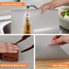 Picture of Light Gray Shelf Liners for Kitchen Cabinets Refrigerator Liners Waterproof & Oil-Proof Kitchen Cupboard Liner Drawer Mats EVA Material Non Adhesive Fridge Liner for Shelves 17.5 x 78.7 Inches