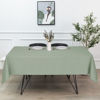 Picture of sancua Rectangle Tablecloth - 60 x 84 Inch - Stain and Wrinkle Resistant Washable Polyester Table Cloth, Decorative Fabric Table Cover for Dining Table, Buffet Parties and Camping, Sage Green