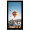 Picture of JCJMY 6x12 Picture Frame Black for Wall Hanging, Wall Mounting Horizontally or Vertically, 6 x 12 Wall Gallery Poster Photo Frame with Shatter Resistant Plexiglass, Black