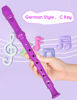 Picture of Mr.Power Soprano Recorder C Key 8 Hole German Fingering Clarinet ABS Music Flute Present for Beginner Graduation School Education Family (Purple)