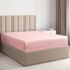 Picture of Cal King Size Fitted Bed Sheet - Hotel Luxury Single Fitted Sheet Only - Fits Mattress Up to 16" - Soft, Wrinkle Free, Breathable Sheet for Women, Men, Kids & Teens - Baby Pink Single Fitted Sheet