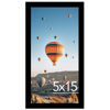 Picture of JCJMY 5x15 Picture Frame Black for Wall Hanging, Wall Mounting Horizontally or Vertically, 5 x 15 Wall Gallery Poster Photo Frame with Shatter Resistant Plexiglass, Black