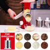 Picture of Cambom Rotary Cheese Grater Hand Crank Cheese Shredder for Fresh Cheese, Vegetable, Nuts,Non-slip Suction Base, Free Cleaning Brush Three Blades, Red