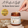 Picture of Boston Terrier Gifts for Women - 'Life is Better with a Boston Terrier' Candle, w/Vanilla, Coconut & Citrus - infused w/Essential Oils I Boston Terrier Decor I 50Hr Burn, USA Made
