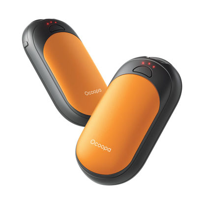 Picture of OCOOPA Magnetic Hand Warmers Rechargeable 2 Pack, AI Electric Handwarmers, Fast Heating, 3-Settings, UL Certified, Portable Heater, Gloves Fitting, Travel Essentials, Gifts Women Men, UT3 Lite