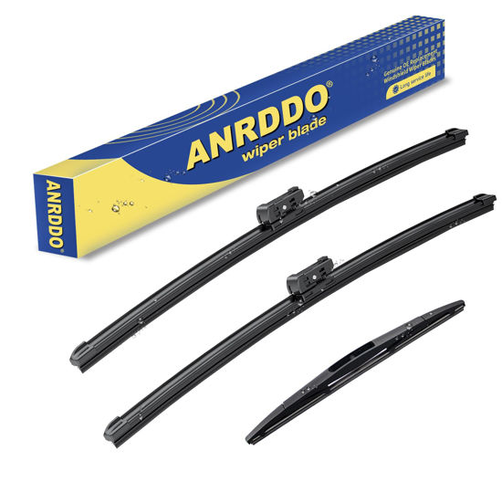 Picture of 3 wipers Replacement For Subaru Ascent 2019-2021，Original Equipment Replacement Windshield Wiper Blades Set 26"+20"+14" (Set of 3) Top Lock