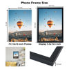 Picture of JCJMY 10x16 Picture Frame Black for Wall Hanging, Wall Mounting Horizontally or Vertically, 10 x 16 Wall Gallery Poster Photo Frame with Shatter Resistant Plexiglass, Black