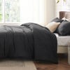 Picture of Bedsure California King Comforter Set - Black Comforter Cal King Size, Soft Bedding for All Seasons, Cationic Dyed Bedding Set, 3 Pieces, 1 Comforter (104"x96") and 2 Pillow Shams (20"x36"+2")