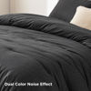 Picture of Bedsure California King Comforter Set - Black Comforter Cal King Size, Soft Bedding for All Seasons, Cationic Dyed Bedding Set, 3 Pieces, 1 Comforter (104"x96") and 2 Pillow Shams (20"x36"+2")
