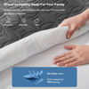 Picture of BEDLORE Waterproof Mattress Protector, Twin XL Size Mattress Pad with Deep Pocket 6"-15" Depth, Soft Breathable Dirt-Proof Bed Mattress Cover for Bedroom, College Dorm (Gray)
