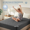 Picture of BEDLORE Waterproof Mattress Protector, Twin XL Size Mattress Pad with Deep Pocket 6"-15" Depth, Soft Breathable Dirt-Proof Bed Mattress Cover for Bedroom, College Dorm (Gray)