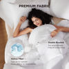 Picture of Bedsure Comforter Duvet Insert - Quilted Comforters Oversize Queen Size, All Season Duvet, Down Alternative Bedding, with 8 Tabs, Gifts for Women/Men, White, Oversize Queen 98 x 98 Inches