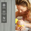 Picture of AmazerBath Extra Long Shower Curtain Liner, Grey Shower Curtain Liner 84 Inches Long, 72x84 Plastic Shower Curtain Liner, Cute Tall Shower Liner, PEVA Bathroom Shower Curtain Liners with 3 Magnets