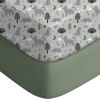 Picture of Yoofoss Pack and Play Sheets Fitted, Mini Crib Sheets 2-Pack for Pack N Play Mattress, Stretchy Playard Sheet, Soft and Breathable Gray-Green+Fox