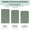 Picture of Yoofoss Pack and Play Sheets Fitted, Mini Crib Sheets 2-Pack for Pack N Play Mattress, Stretchy Playard Sheet, Soft and Breathable Gray-Green+Fox