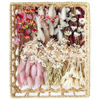 Picture of DIY Natural Dried Flower Set, Bulk Dried Flowers, Dried Flowers with Stems, Handmade Dried Flowers Ideas, DIY Flower Set, Door Hanging Wreath, Table Centerpiece Mini Dried Flowers.(Pink)