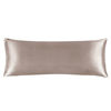 Picture of BEDELITE Satin Silk Body Pillow Pillowcase for Hair and Skin, Premium and Silky Rose Taupe Long Body Pillow Case Cover 20x54 with Envelope Closure