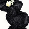 Picture of Socomi Cheesecloth Table Runner 10ft Gauze Boho Rustic Black Cheese Cloth Table Runner for Baby Shower Decoration Wedding Easter Summer Table Runner 3pcs
