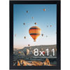 Picture of JCJMY 8x11 Picture Frame Black for Wall Hanging or Tabletop- Wall Mounting Horizontally or Vertically, 8 x 11 Wall Gallery Poster Photo Frame for 8 by 11 Photo, Black