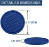Picture of SINGARO Car Cup Coaster, 4PCS Universal Non-Slip Cup Holders Embedded in Ornaments Coaster, Car Interior Accessories, Grey Blue