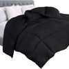 Picture of Utopia Bedding Comforter Duvet Insert, Quilted Comforter with Corner Tabs, Box Stitched Down Alternative Comforter Twin (Black)