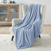 Picture of Bedsure Fleece Throw Blanket for Couch Light Blue - Lightweight Plush Fuzzy Cozy Soft Blankets and Throws for Sofa, 50x60 inches