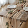 Picture of Keketo Beige Cheesecloth Table Runner Rustic Boho Gauze 120 Inch 10 FT Cheese Cloth for Wedding Baby Shower Bridal Shower Birthday Engagement Party Long Sheer Spring Easter Home Decorations