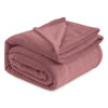 Picture of Bedsure Fleece Bed Blankets Queen Size Rose Pink - Soft Lightweight Plush Fuzzy Cozy Luxury Blanket Microfiber, 90x90 inches