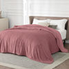 Picture of Bedsure Fleece Bed Blankets Queen Size Rose Pink - Soft Lightweight Plush Fuzzy Cozy Luxury Blanket Microfiber, 90x90 inches
