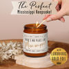 Picture of Mississippi Gifts, Mississippi Decor for Home - 'There's No Place Like Mississippi Candle, w/Citrus, Lavender & Magnolia I Mississippi Souvenirs I Mississippi State Gifts I 9oz Jar 50Hr Burn, USA Made