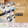 Picture of Spring Chef Stainless Steel Magnetic Measuring Spoons Set of 8 with Leveler, Dual Sided Metal Teaspoon & Tablespoon Measuring Spoons, Nesting Kitchen Gadgets for Baking & Cooking - Winter Frost